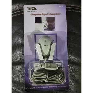 NEW Cyber Acoustics Computer Lapel‎ Microphone